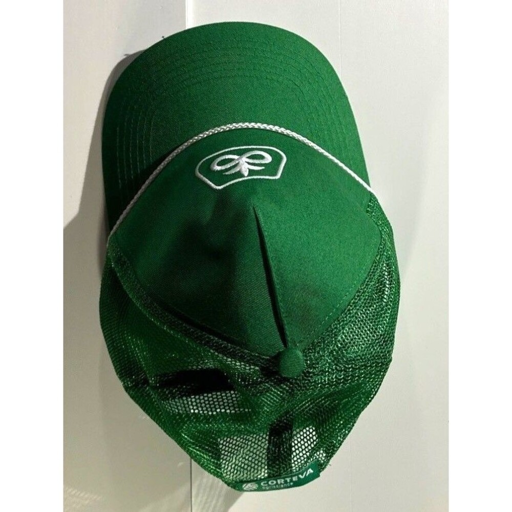 Green Pioneer Seed Mesh Trucker Hat With Corteva Agriscience Logo